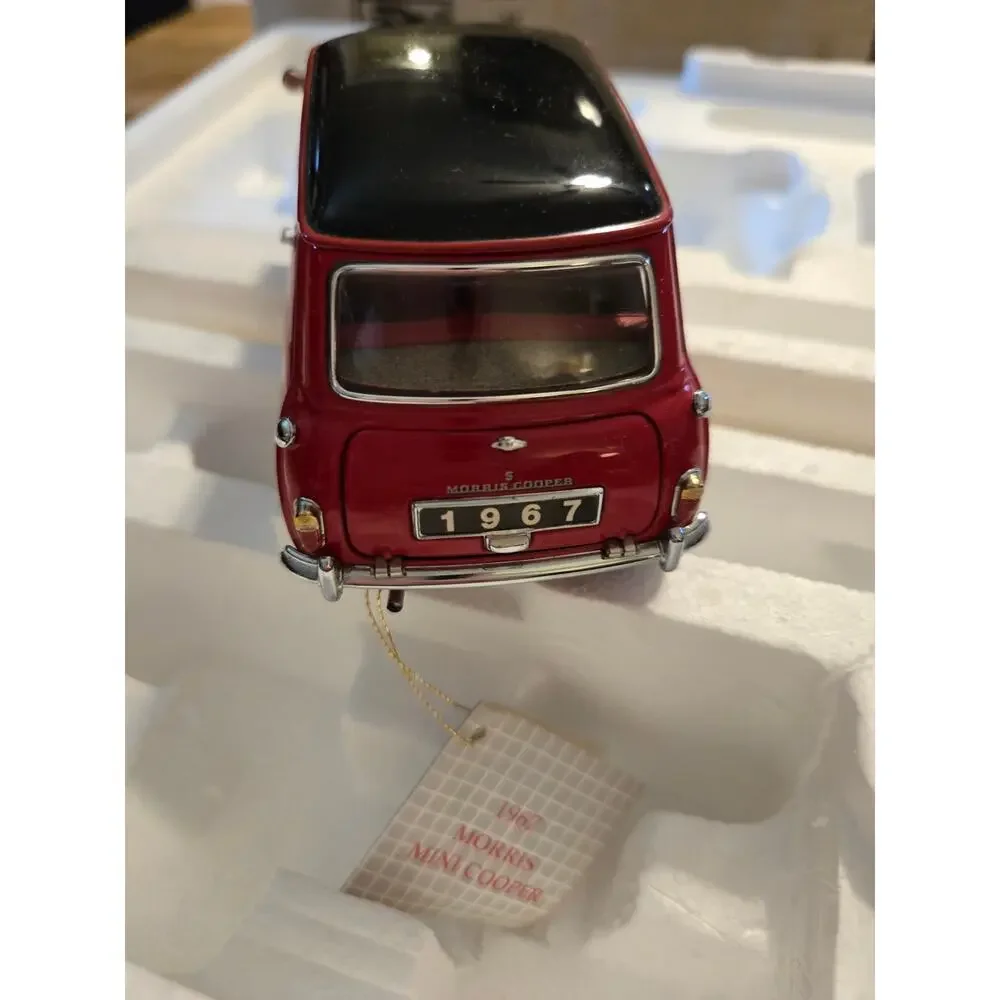 FRANKLIN MINT 1967 MORRIS MINI COOPER CAR MODEL RED 1:24 SCALE DIE CAST - Picture 3 of 7